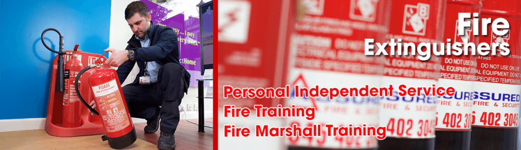 Fire extinguisher slider